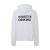 Picture of ΠΟSSITIVE ΘINKING CLASSIC WHITE HOODIE