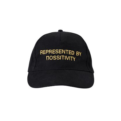 Picture of A SPACE TRAVEL TO ΠOSSITIVITY  BLACK JOCKEY  HAT