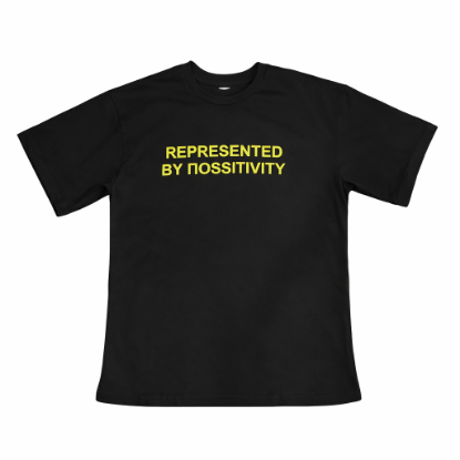 Picture of A SPACE TRAVEL TO ΠOSSITIVITY BLACK TSHIRT